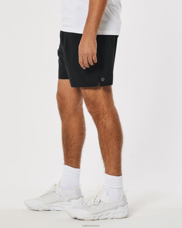 Bottoms Hollister Men Gilly Hicks Active Lined Shorts 5\\ 488201216 Black